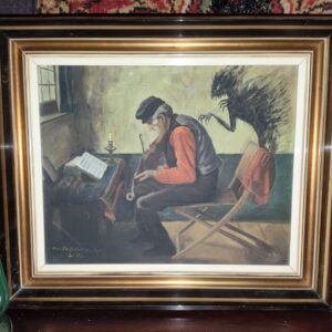 Uplifted painting Shadow demon